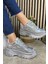 Günlük Kadın Spor Ayakkabı Yüksek Taban 6 cm Sneaker Siyah - Beyaz - Bej - Rugan - Süet 001 1