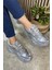 Günlük Kadın Spor Ayakkabı Yüksek Taban 6 cm Sneaker Siyah - Beyaz - Bej - Rugan - Süet 001 4
