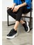 Günlük Kadın Spor Ayakkabı Yüksek Taban 6 cm Sneaker Siyah - Beyaz - Bej - Rugan - Süet 001 3