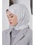 Gümüş Gri Loryan Scarf Jakar Stone Şal 2