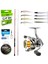 Yekoutdoor Profesyonel Lrf Seti Okuma Red Spin 7'0'' 2.12 cm 1-12 gr 2 Parça&okuma Avenger AV-1000A 6+1bb Olta Makinesi 1