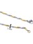 316L Çelik Iki Renli Erkek Zincir Kolye 55 cm ZN-256 3