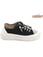 Kadın Siyah Kot Triko Taşlı Comfort Sneaker 2