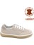 Erkek Vizon Bağcıklı Hakiki Deri Comfort Sneaker 1