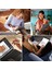Apple iPad Air 13INÇ M3 Çipli 2025 Uyumlu Magic Uyumlu Touchpad Işıklı Klavyeli Kılıf 4