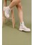 Neryo Kadın Fermuarlı ve Bağcıklı Bej Kadın Bot 3