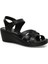 161886.Z5FX Siyah Kadın Comfort Sandalet 2