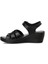 161886.Z5FX Siyah Kadın Comfort Sandalet 3
