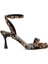 25S-006 5fx Leopar Kadın Topuklu Sandalet 1