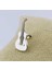 Gümüş Klasik Gitar Tek Küpe (1,3cm x 2,8cm) (BG-KP-162) 5