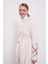 Krem Payet Işlemeli Kaşmir Hırka 1