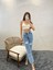 6373 Denim Slım Palazzo Fıt-Mavi 2