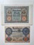 Alman Eski Dönem Mark Seti. 1910 ve 1920 Tarihli 100 ve 20 Mark. 1