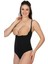 Siyah Emay 2076 Göğüsü Açık String Body Korse 1