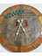 Ahşap Desen Duvar Saati - Gel Çay Koydum - Epoksi Reçine Kaplamalı - 40 cm 2