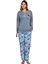 Viskon Alt Desenli Pijama Takımı 2