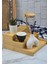 Bambu Kavanoz Standı - Mutfak Baharatlık Tuzluk Rafı - 24 cm 3
