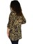 Kadın Büyük Beden Leopar Desen Viskon Bluz BGL-ST04256 4