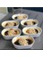 6 Adet Oval Çerezlik/kahvaltılık Sunum Tabağı Seti - Beyaz 15X8 cm Trilla 3