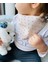 Minasdream Üçlü 4 Kat %100 Pamuklu Minik Pembe Ponpon ve Saf Müslin Kumaş Çift Yön Önlük Fular Emzik Askısı Hediyeli 6