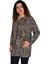 Kadın Büyük Beden Leopar Desen Viskon Bluz BGL-ST04255 2