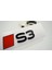 S3 2025+ Bagaj Kırmızı Siyah 3m Yazı Logo Audi Ile Uyumlu 1