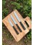 3'lü ,31-28.5-26.5 cm Ölçülerinde 4116, Sebze ve Et Bıçağı ,el Yapımı ,yerli, Kompakt Saplı Set 1
