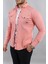 Erkek Mint Slim Fit Dar Kalıp Pamuklu Kot Gömlek 2