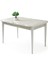 Leila Açılır 6 Kişilik Mermer Desen Yemek Masası Mdf (High Gloss) 130 x 80 - 160 x 80 2
