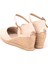 Elişi Bej Bilekten Bantlı Topuğu Açık Keten Espadril Dolgu Topuk Handmade 3