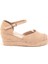 Elişi Burnu Hasır Platformlu Dolgu Topuk Keten Hasır Espadril Handmade 1