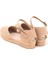 Elişi 3cm Arkası Az Açık Hasır Jüt Bantlı Günlük Kadın Espadril Handmade 3