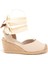 Elişi Ipli Espadril Dolgu Topuk Keten Espadril Handmade 1