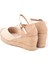 Elişi Burnu Hasır Platformlu Dolgu Topuk Keten Hasır Espadril Handmade 3