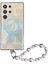 Samsung Galaxy S24 Ultra Manyetik Kılıf Degrade Renk Tonu Tpu + Boncuklu Askı-Mavi Pc Telefon Kapağı Için (Yurt Dışından) 1