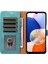 Samsung Galaxy A54 5g Kılıf Için Kalınlaştırılmış Askı Rfıd Engelleme Cüzdan Standı Deri Flip Telefon Kapağı-Yeşil (Yurt Dışından) 2