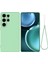 Samsung Galaxy S25 Ultra Kılıf Sıvı Silikon Çizilmez Telefon Kılıfı El Askılı-Yeşil (Yurt Dışından) 1