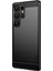 Samsung Galaxy S25 Ultra Arka Kapak Mofı Fırçalanmış Dokulu Karbon Fiber Soft Tpu Kılıf-Siyah (Yurt Dışından) 1