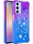 Samsung Galaxy A16 5g/galaxy A16 4g Kılıf Yb Quicksand Serisi-3 Degrade Quicksand Tpu Telefon Kapağı-Mor + Gök Mavisi (Yurt Dışından) 2