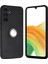 Samsung Galaxy A36 5g Mat Kılıf Yüzüklü Kickstand Yumuşak Tpu Telefon Kapağı-Siyah (Yurt Dışından) 5