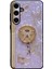 Samsung Galaxy A54 5g Kılıf Için Rhinestones Dekor Kickstand Tpu + Pc Çiçek Telefon Kapağı-Mor (Yurt Dışından) 1