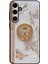 Samsung Galaxy A55 5g Kılıf Için Rhinestones Dekor Kickstand Tpu + Pc Çiçek Telefon Kapağı-Beyaz (Yurt Dışından) 1