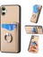 Samsung Galaxy A06 Kılıf Kart Yuvaları Halka Tutucu Kickstand Telefon Kapağı-Kayısı (Yurt Dışından) 1
