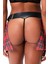 Mulvxbrf BRF02 Kareli Harness Deri Etekleri Dantel Süslemeli Gecelik 51158 (Mulvix) 3