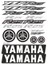 Gogo 069 A4 Yamaha R25 Beyaz Tek Paket Çoklu Sticker 1