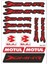 Gogo 072 A4 Bajaj Dominar Kırmızı Tek Paket Çoklu Sticker 1