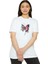 Unisex Bisiklet Yaka Baskılı T-Shirt - Beyaz 1