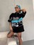 Baskılı Yarım Fermuarlı T-Shirt - Siyah 3