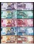 Malawi 20-50-100-200-500 Kwacha 2017-2022 Set, Çil, Eski Yabancı Kağıt Para 1