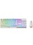 GK30 Combo White Rgb USB Beyaz Kablolu Gaming Klavye Mouse Set (Vigor GK30 White Clutch 1